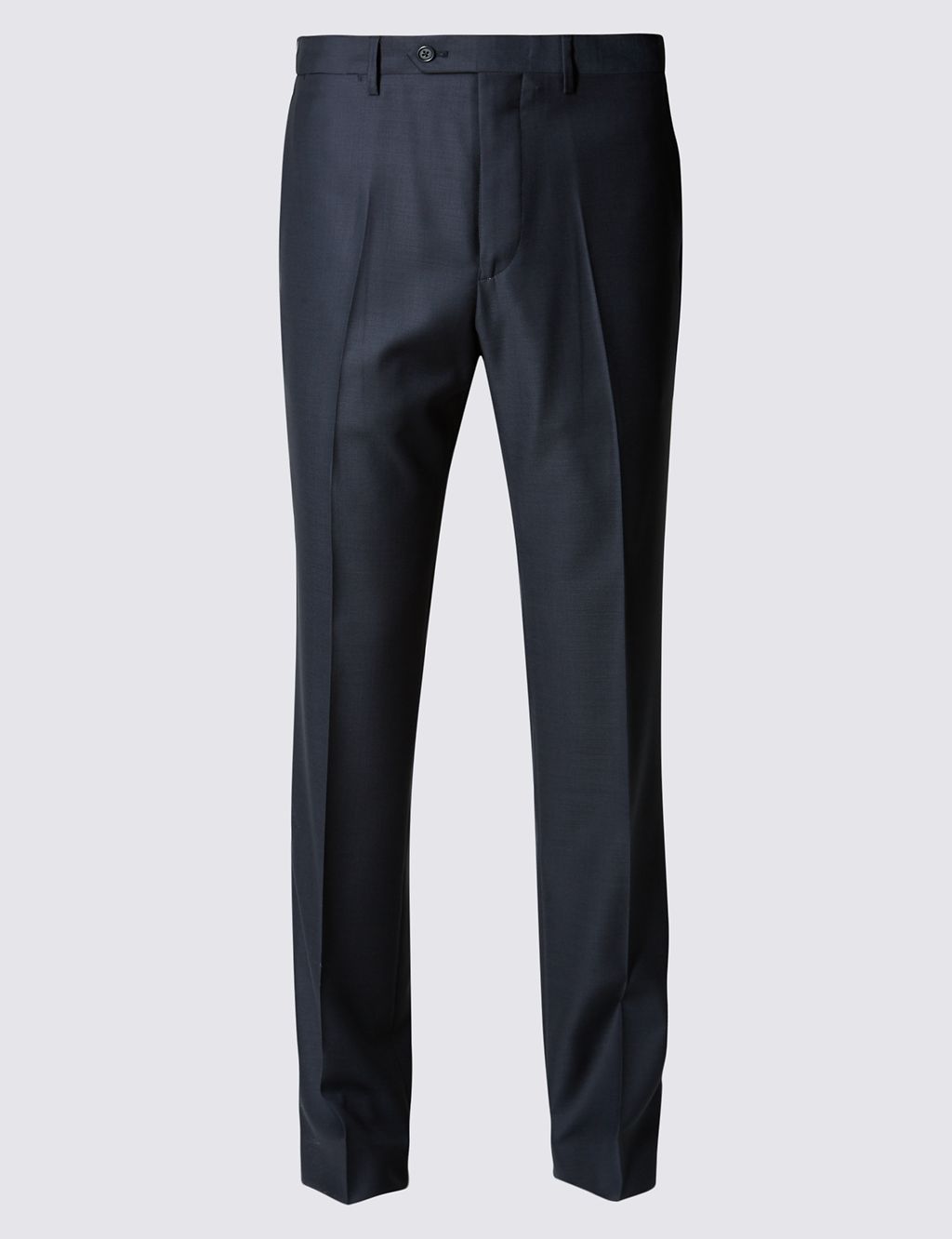 Luxury Pure Wool Flat Front Trousers 1 of 3
