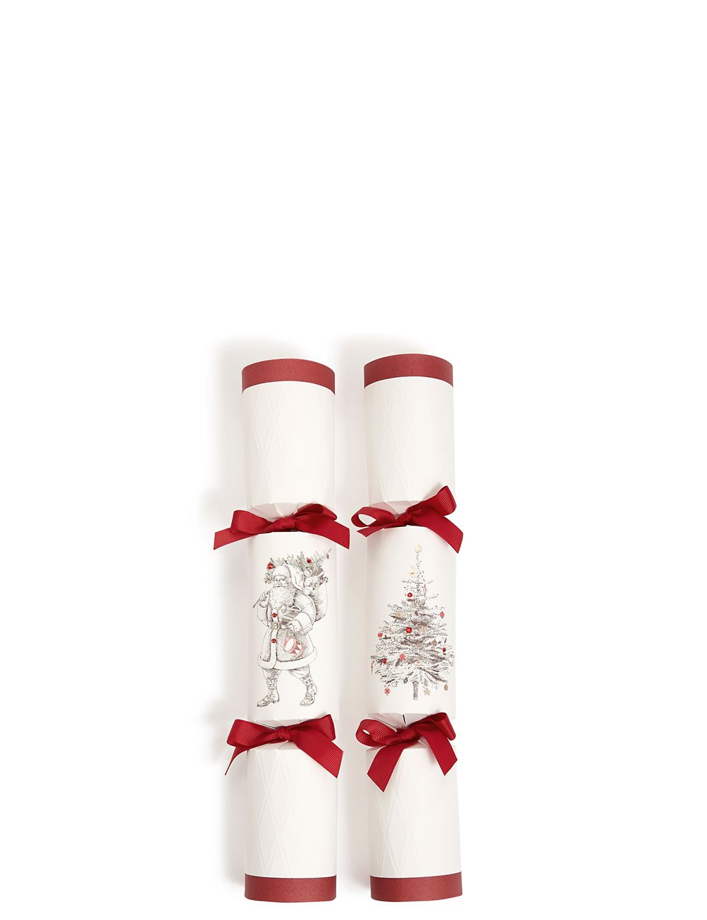 Luxury Santa and Tree Christmas Crackers Pack of 8 1 of 5