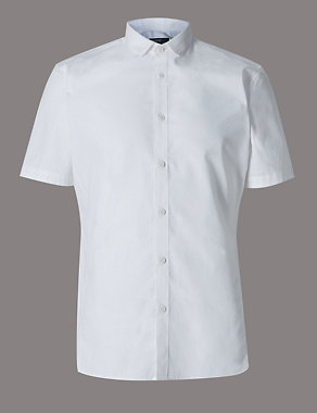 Luxury Supima® Cotton Slim Fit Shirt Image 2 of 5