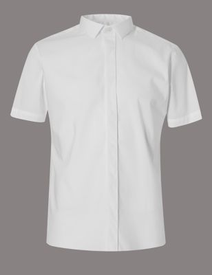 Luxury Supima® Cotton Slim Fit Stretch Shirt Image 2 of 5