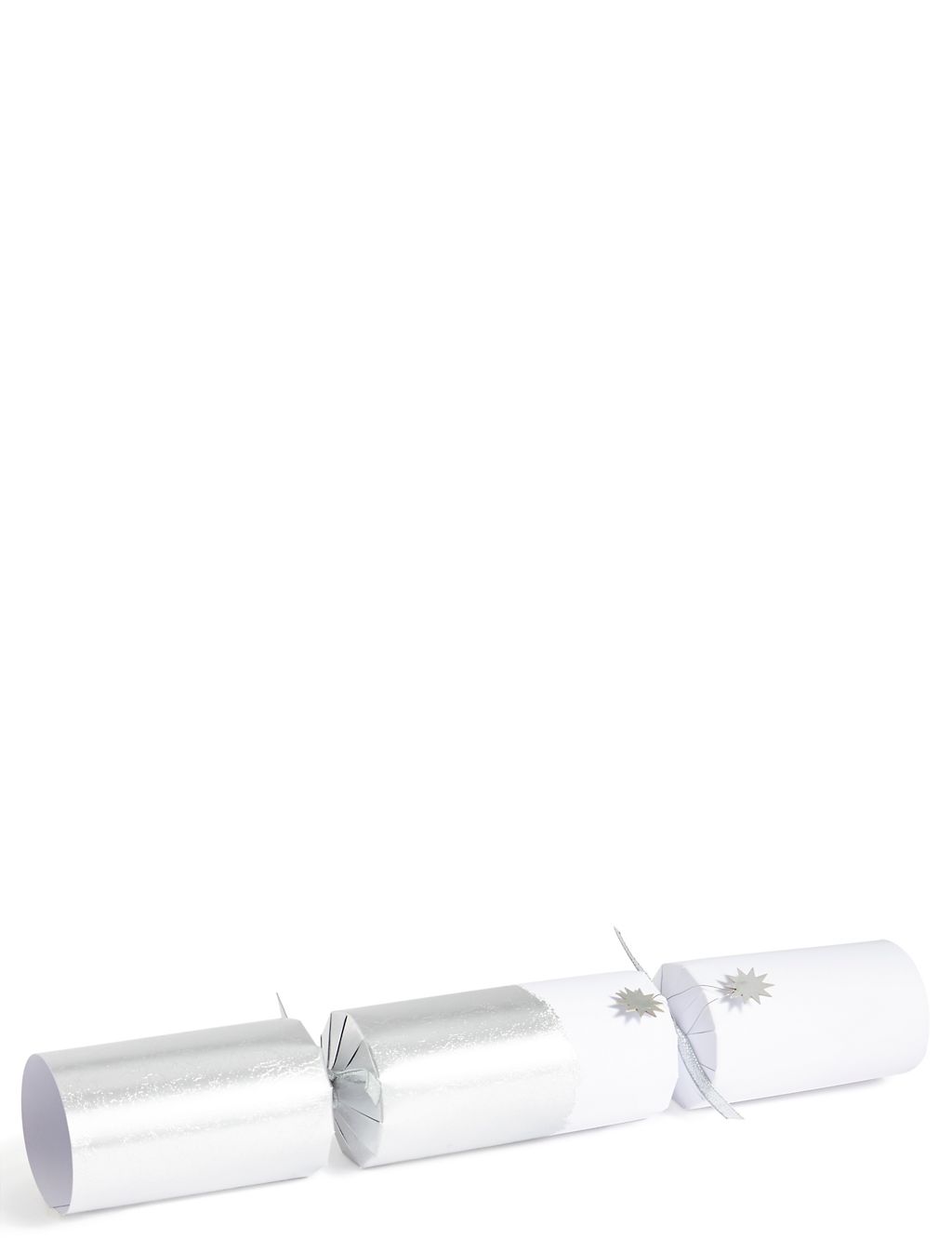 Luxury White Foil Christmas Crackers Pack of 8 2 of 4