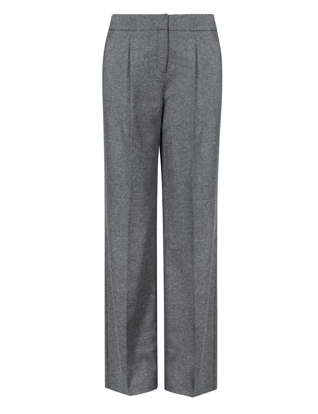 Luxury Wide Leg Trousers with New Wool 1 of 3