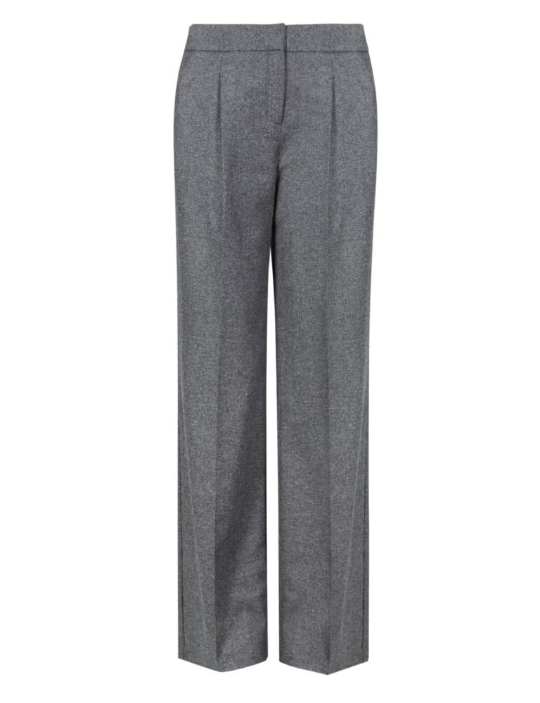 Luxury Wide Leg Trousers with New Wool 2 of 3