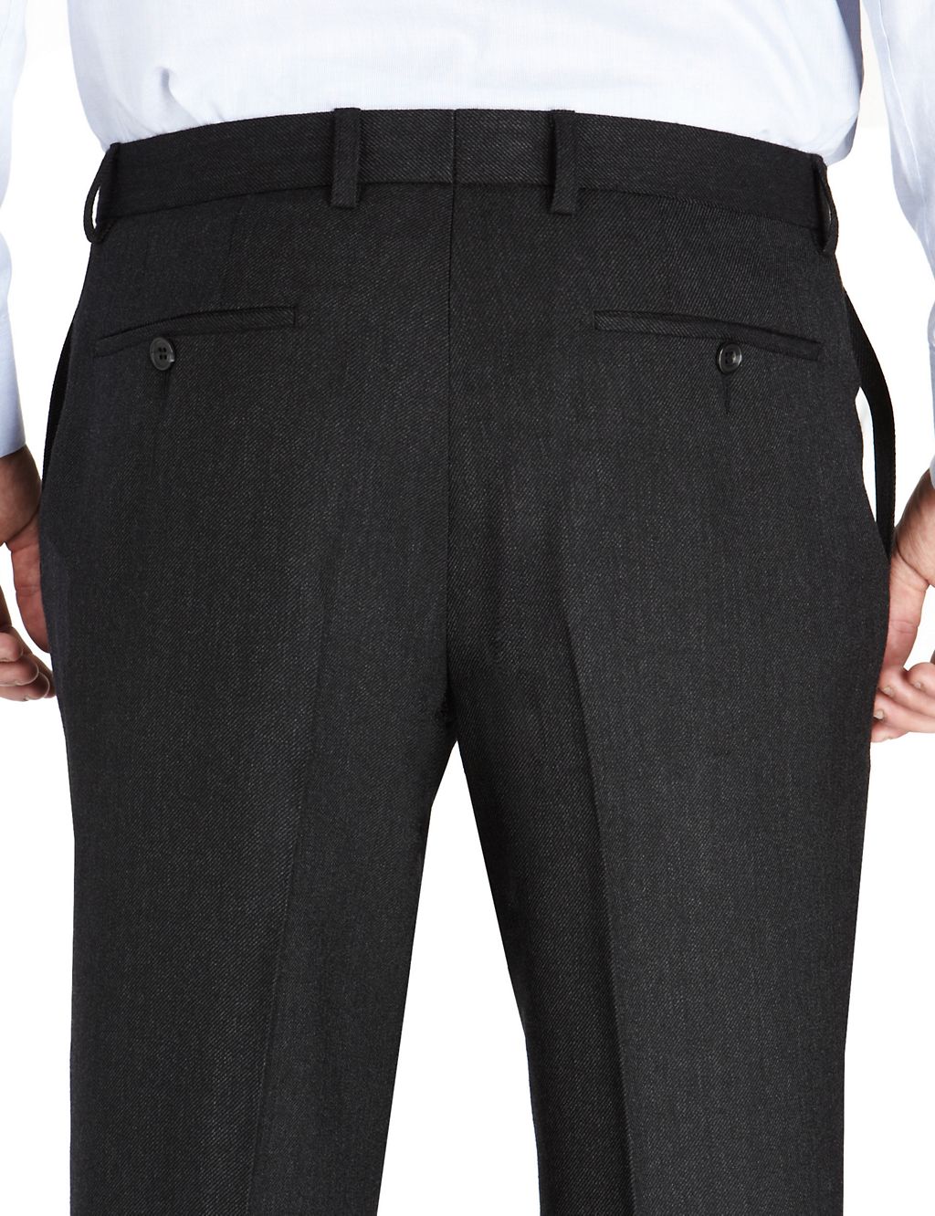 Luxury Winter Weight Pure Wool Twill Trousers 4 of 6