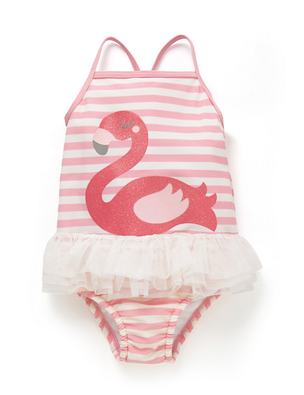 Lycra® Xtra Life™ Flamingo Sparkle Tutu Swimsuit Image 1 of 2