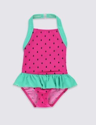 Lycra® Xtra Life™ Halterneck Watermelon Swimsuit (1-7 Years) Image 2 of 3
