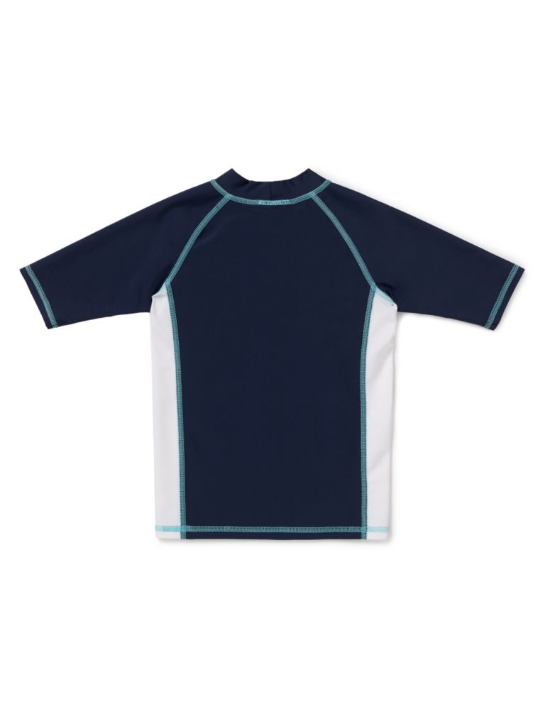 Lycra® Xtra Life™ Quick Dry Safe in the Sun Swim Rash Vest with Chlorine Resistant (1-7 Years) 2 of 3