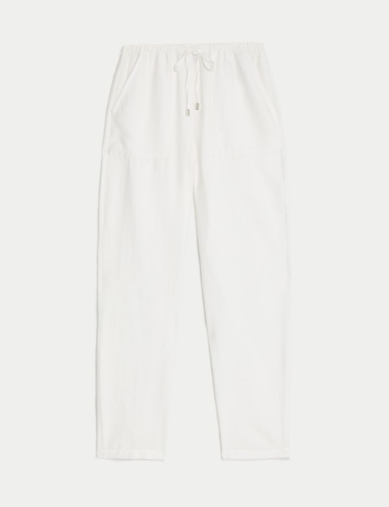 Lyocel Rich Tapered Ankle Grazer Trousers 2 of 5