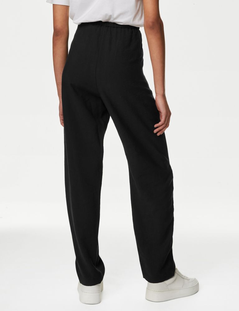 Lyocel Rich Tapered Ankle Grazer Trousers 5 of 5