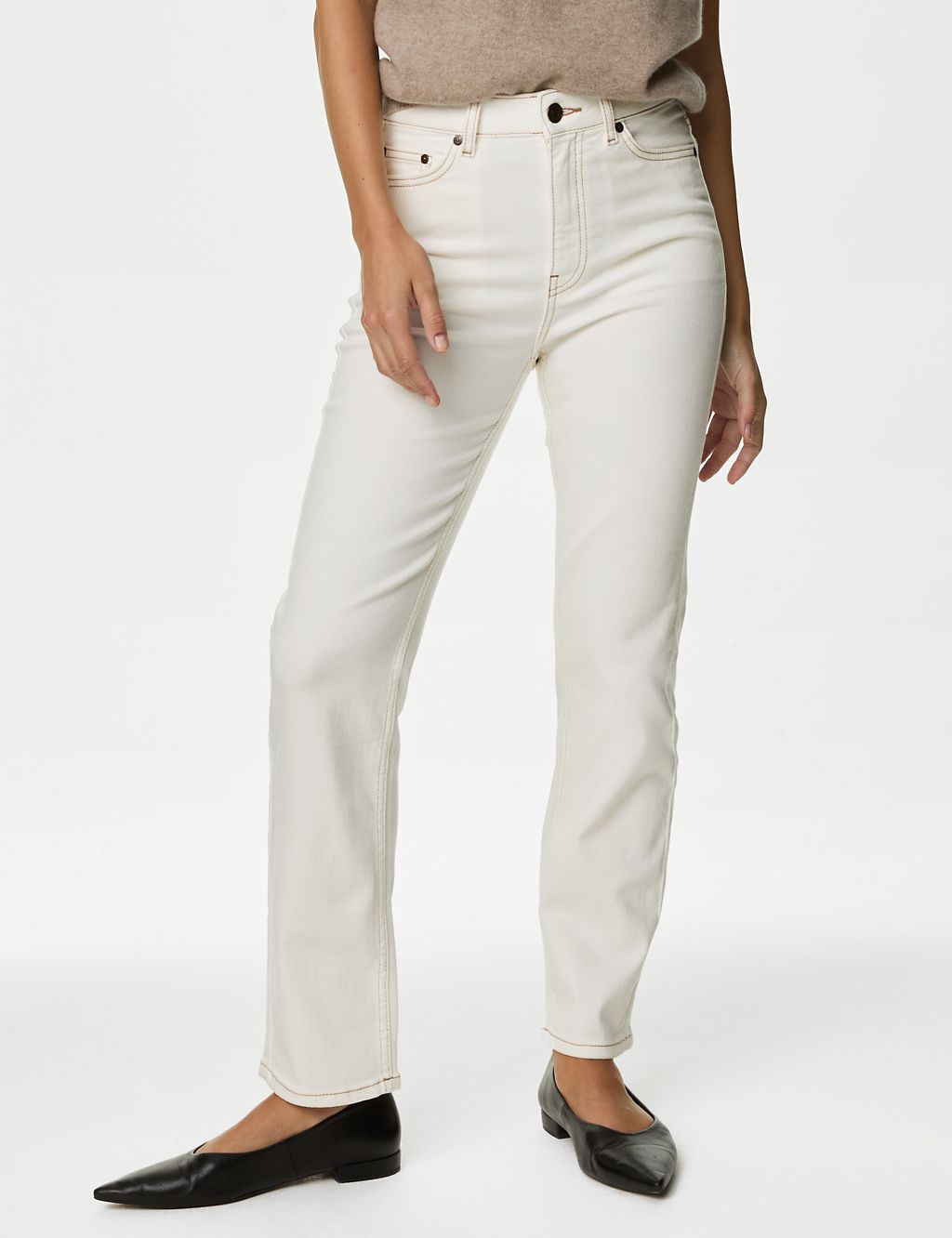 Lyocell™ Blend High Waisted Straight Leg Jeans 4 of 6