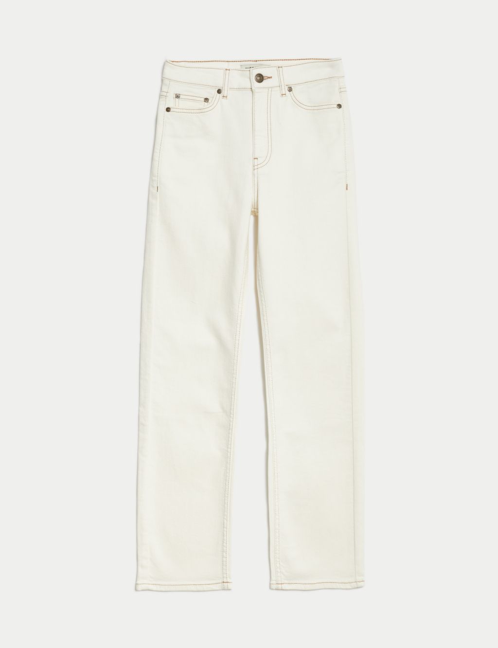 Lyocell™ Blend High Waisted Straight Leg Jeans 1 of 6
