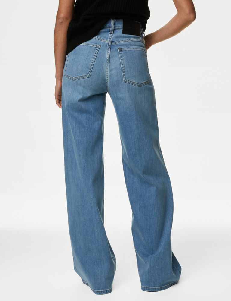 Lyocell™ Blend High Waisted Wide Leg Jeans 5 of 6