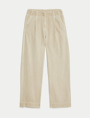 Lyocell™ Blend Pleated Wide Leg Trouser Image 2 of 6