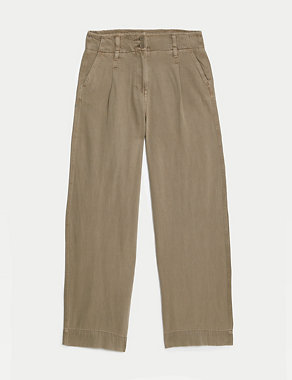 Lyocell™ Blend Pleated Wide Leg Trouser Image 2 of 5