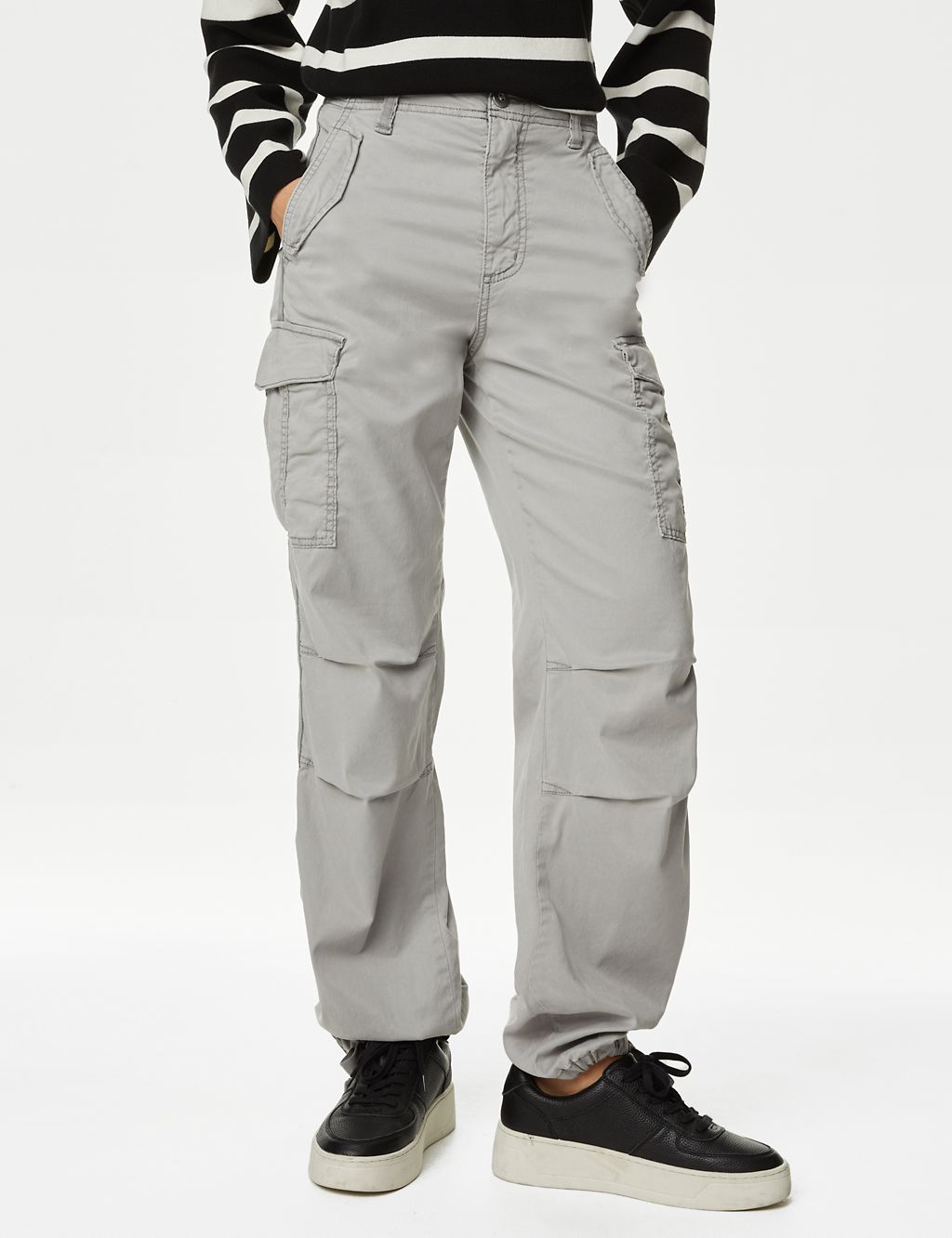 Lyocell™ Rich Cargo Straight Leg Trousers 2 of 5