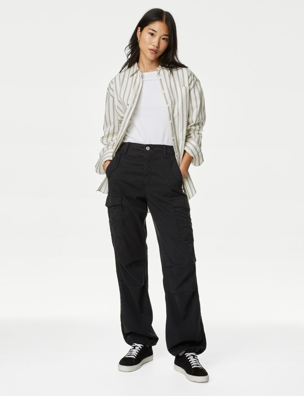 Lyocell™ Rich Cargo Straight Leg Trousers 3 of 6