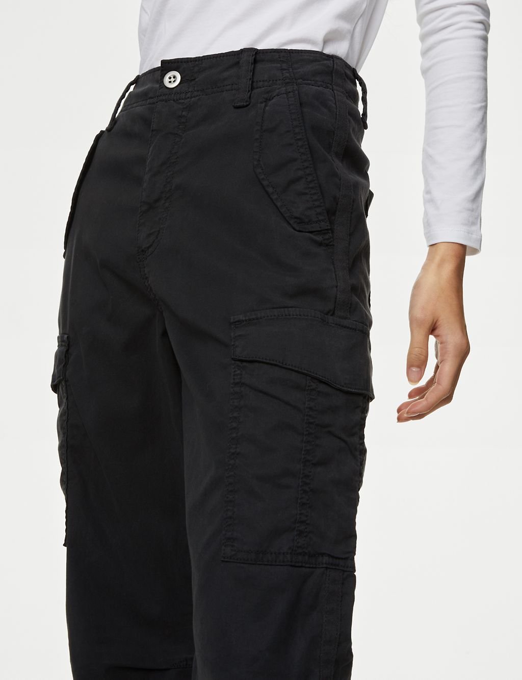 Lyocell™ Rich Cargo Straight Leg Trousers 2 of 6