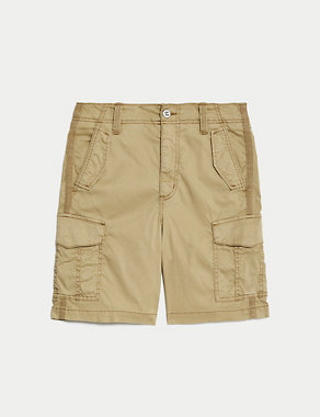 Lyocell™ Rich Cargo Tea Dyed Shorts Image 2 of 5
