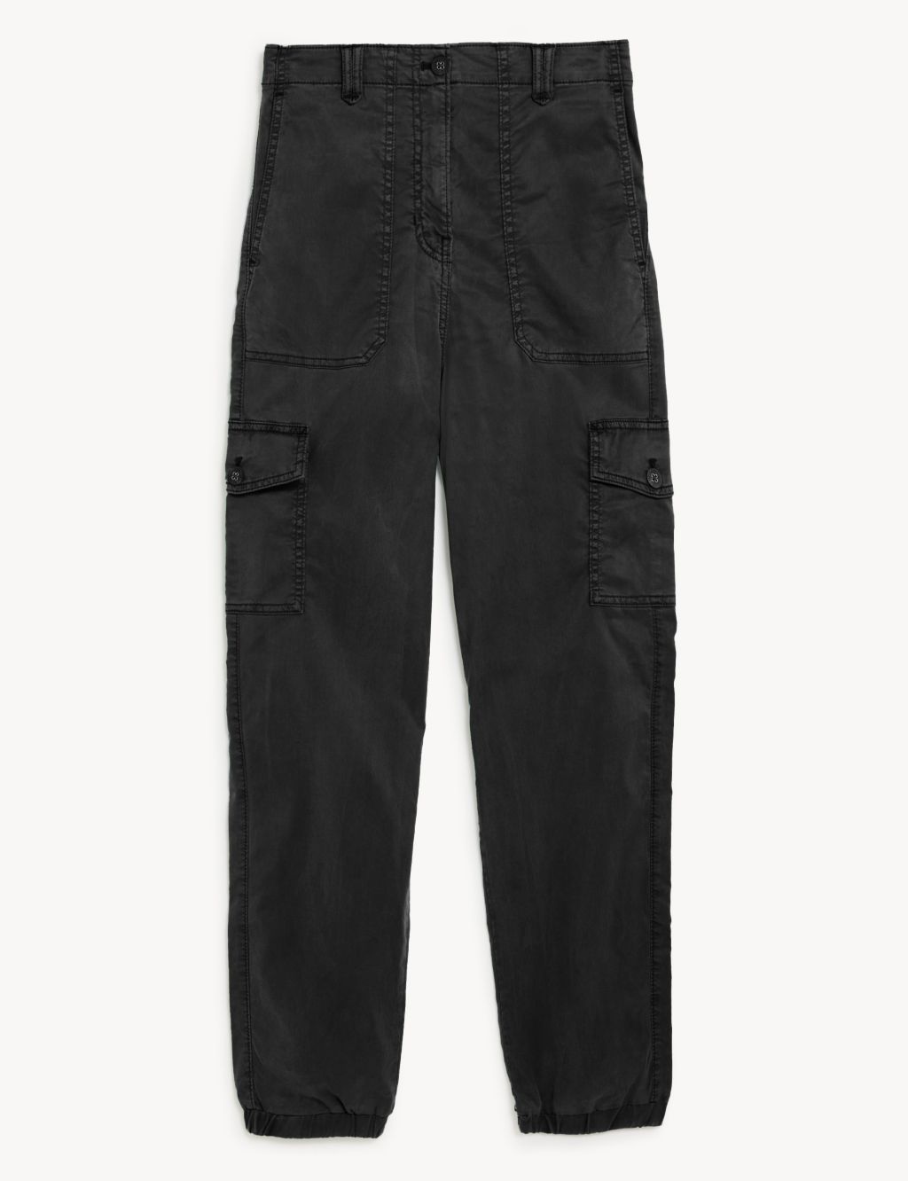 Lyocell Rich Cargo Tea Dyed Trousers | M&S Collection | M&S