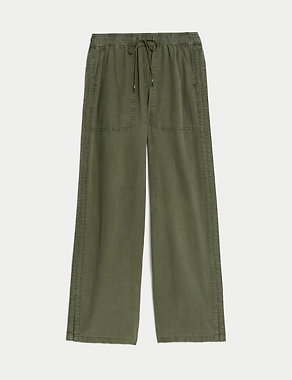 Lyocell Rich Elasticated Waist Trousers Image 2 of 5