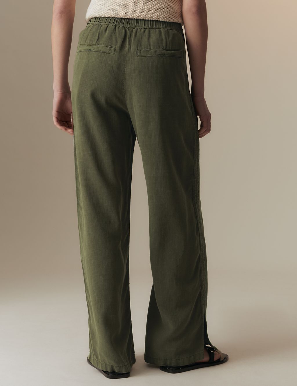 Lyocell Rich Elasticated Waist Trousers 5 of 5