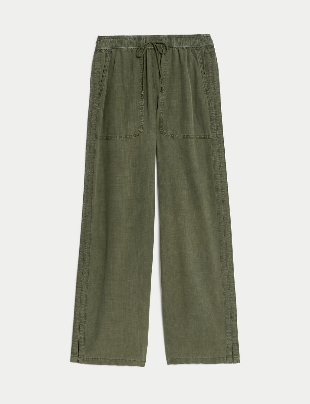 Lyocell Rich Elasticated Waist Trousers 1 of 5