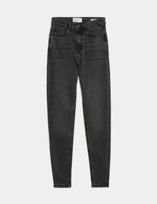 Lyocell Rich High Waisted Skinny Jeans, Per Una