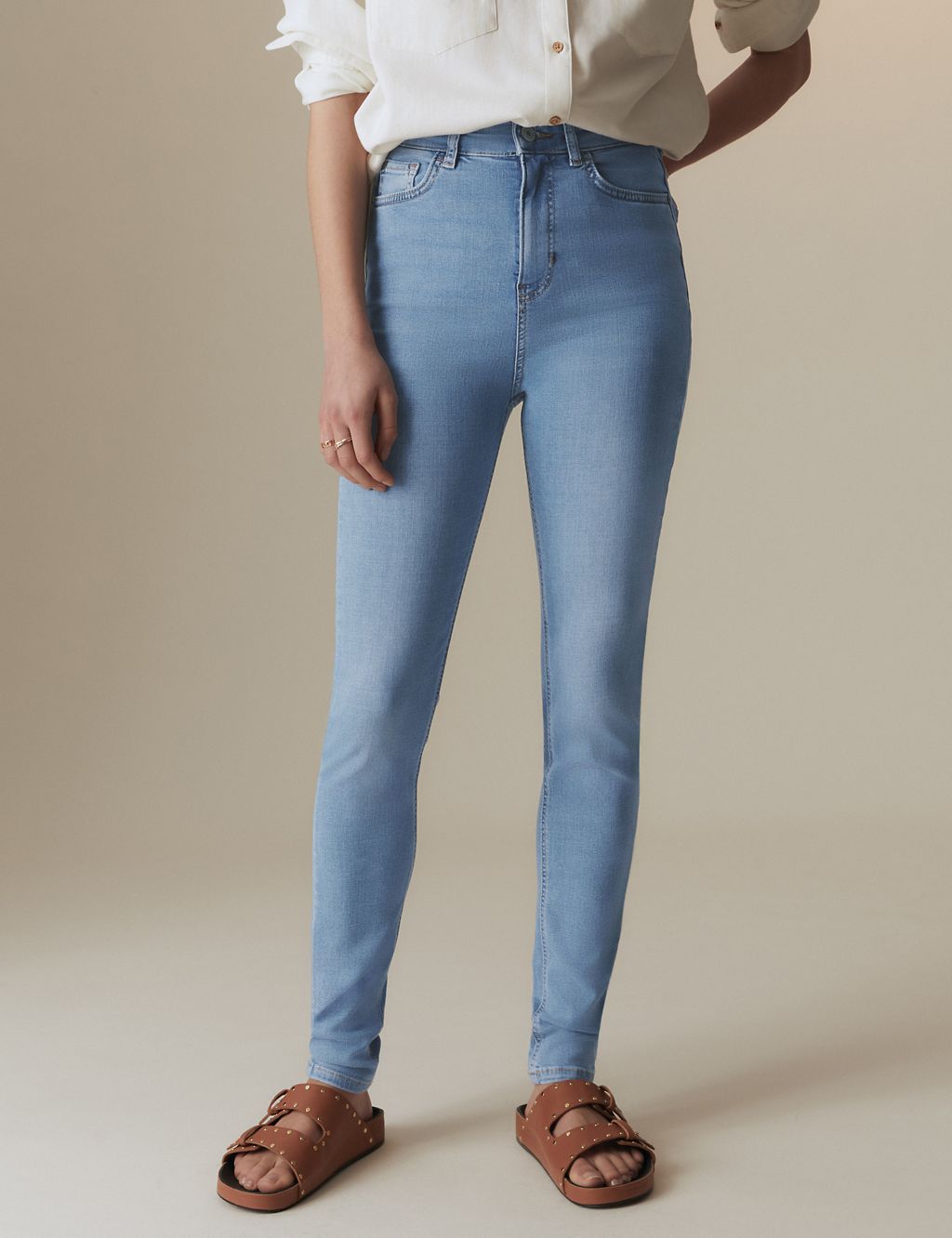 Lyocell Rich High Waisted Skinny Jeans 5 of 6