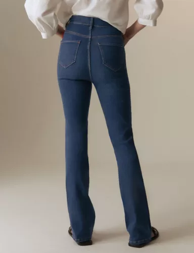 Lyocell Rich High Waisted Slim Flare Jeans 6 of 7