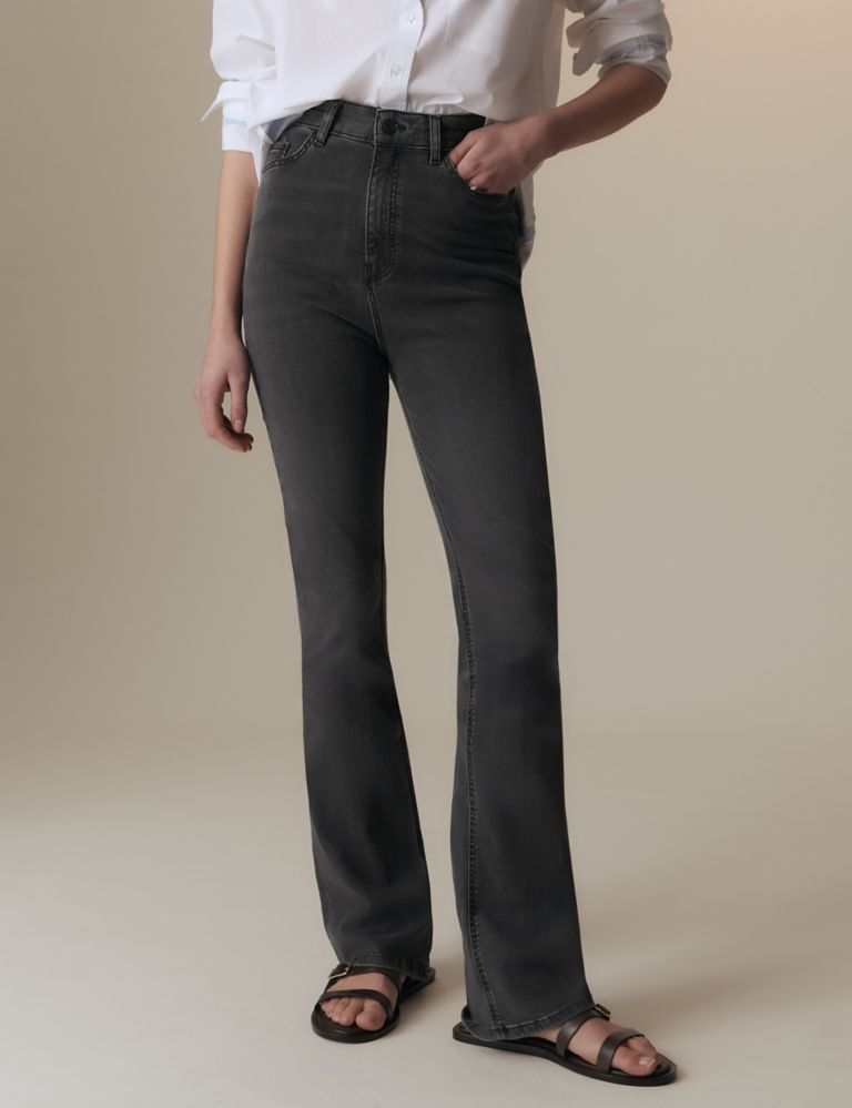 Lyocell Rich High Waisted Slim Flare Jeans 5 of 6