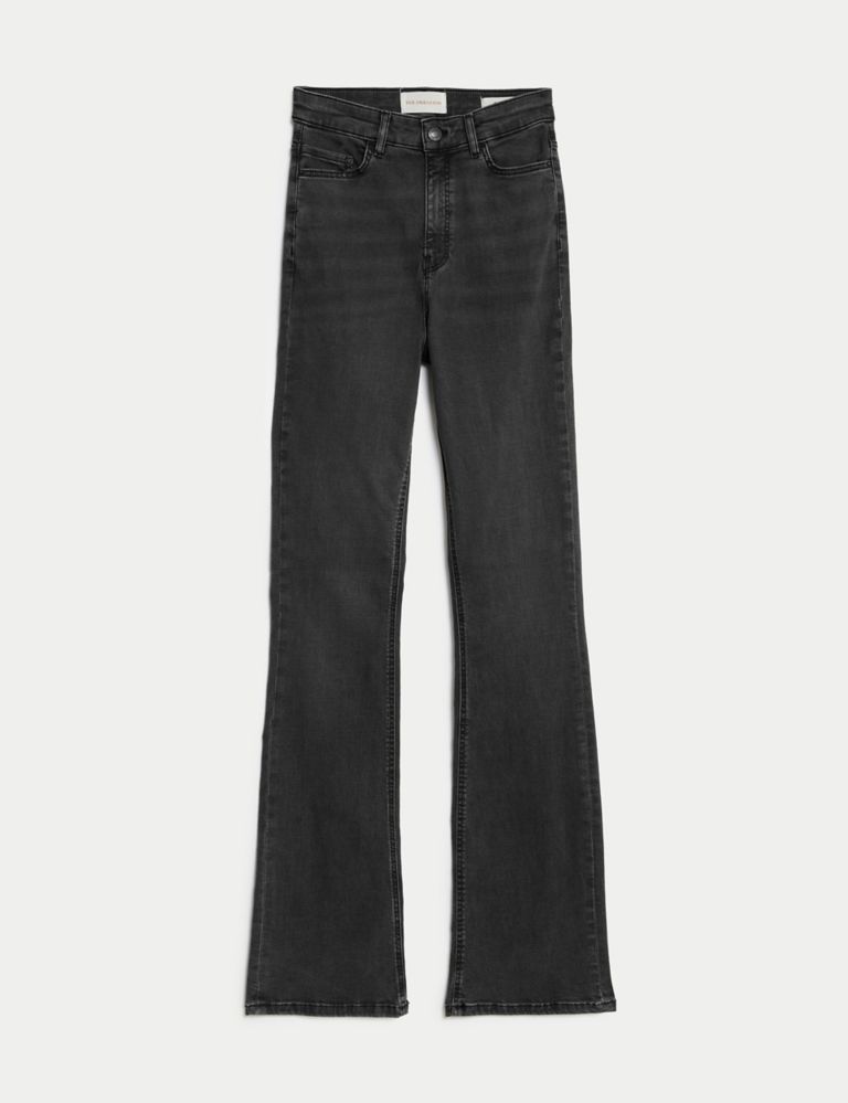 Lyocell Rich High Waisted Slim Flare Jeans 3 of 6