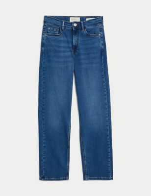 Lyocell Rich Straight Leg Jeans, Per Una