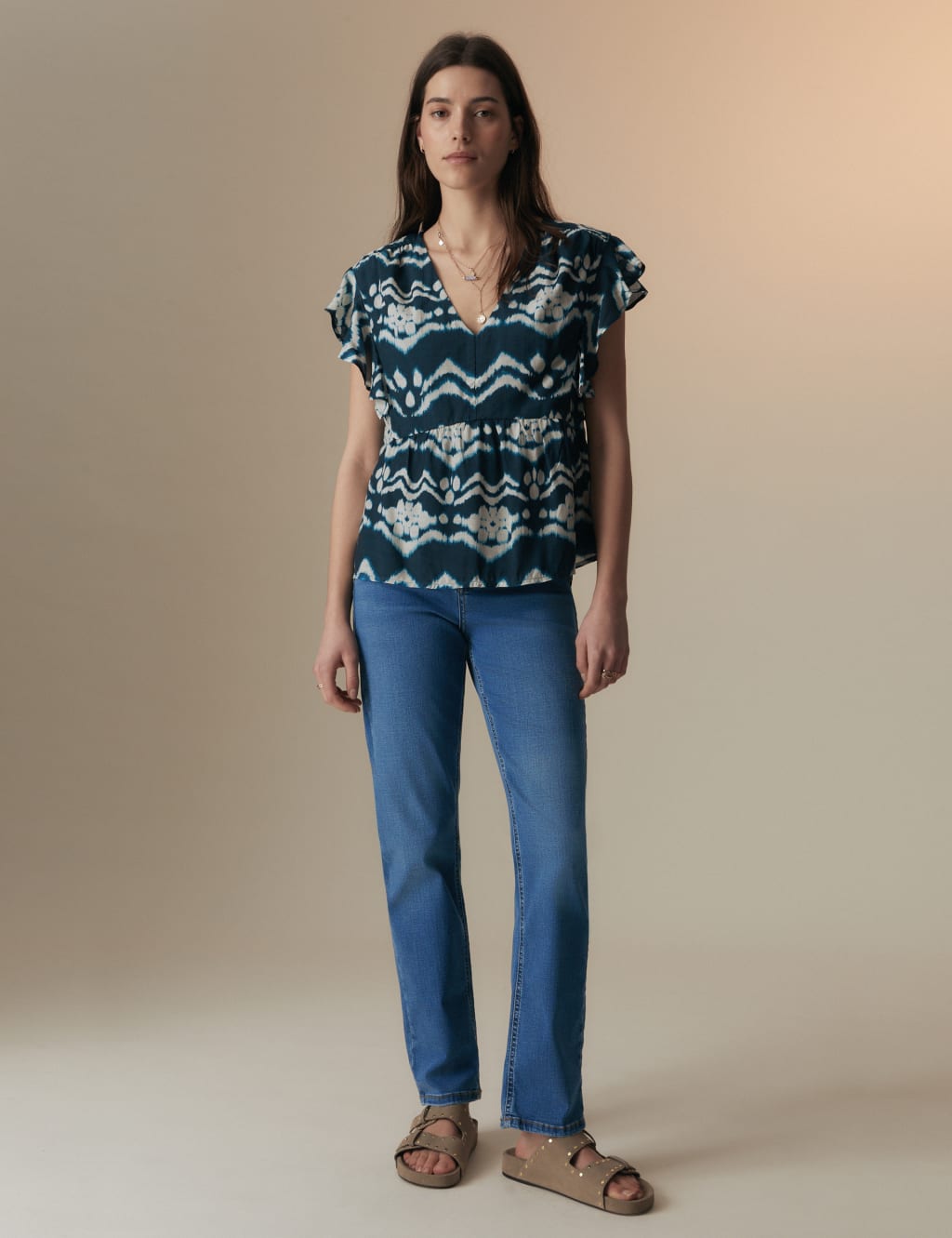 Lyocell Rich Straight Leg Jeans 2 of 7