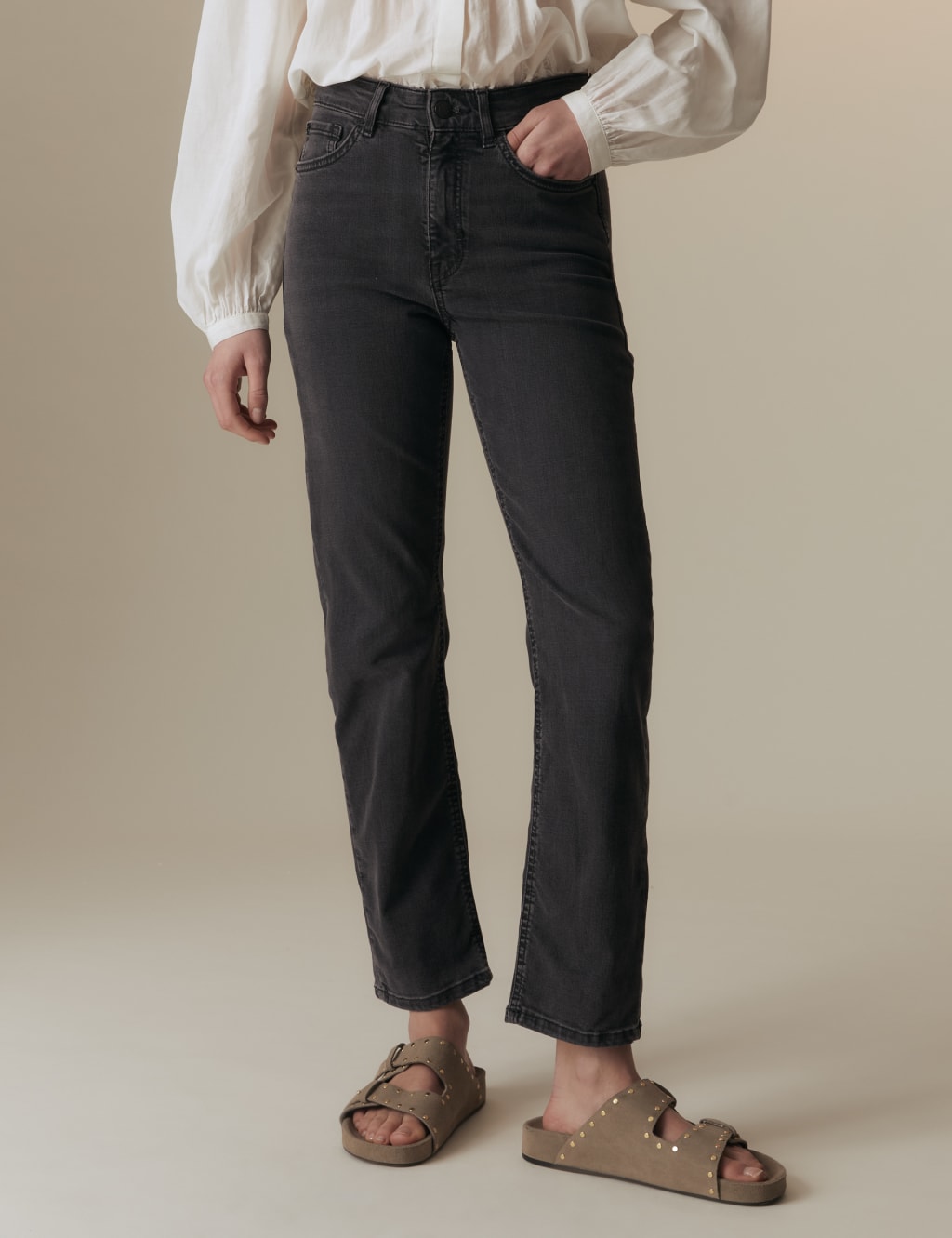 Lyocell Rich Straight Leg Jeans 2 of 6