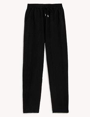 Lyocell Rich Tapered Ankle Grazer Trousers Image 2 of 5