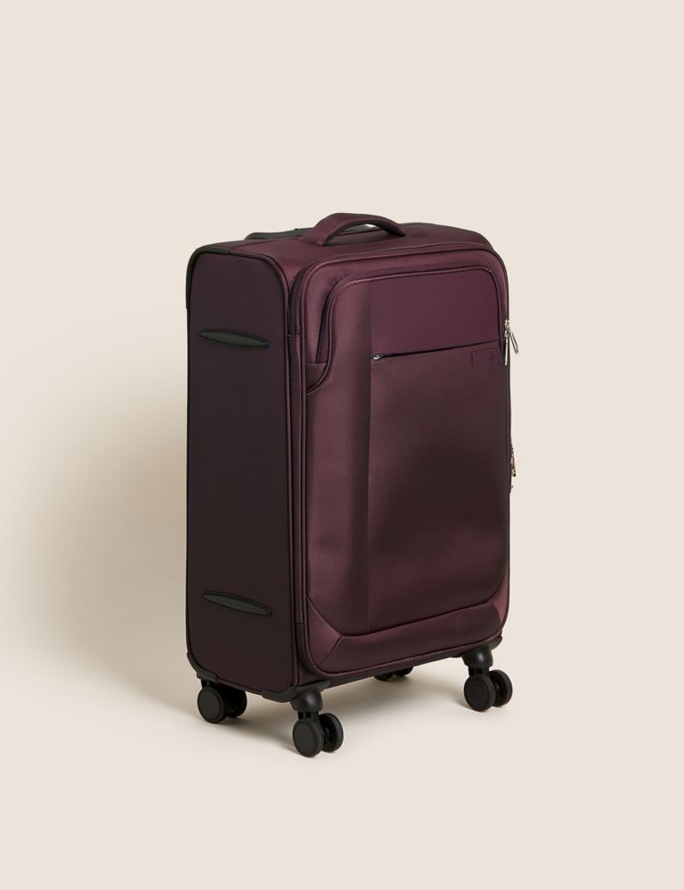 Lyon 4 Wheel Soft Medium Suitcase 1 of 7
