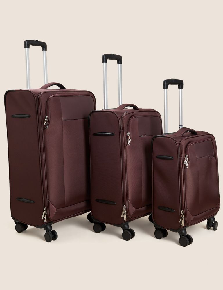 Lyon 4 Wheel Soft Medium Suitcase 5 of 7