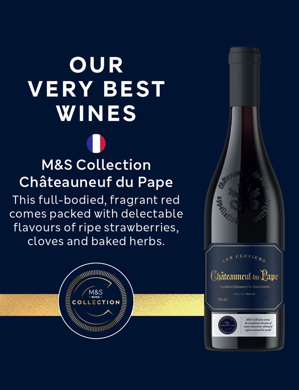 M&S Collection Chateauneuf-du-Pape Les Closiers - Case of 6 2 of 2