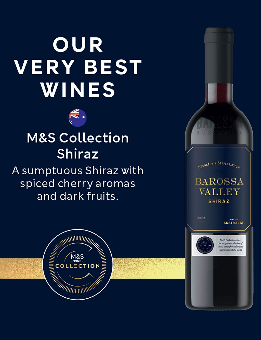 M&S Collection Ebenezer & Seppeltsfield Shiraz - Case of 6 2 of 2