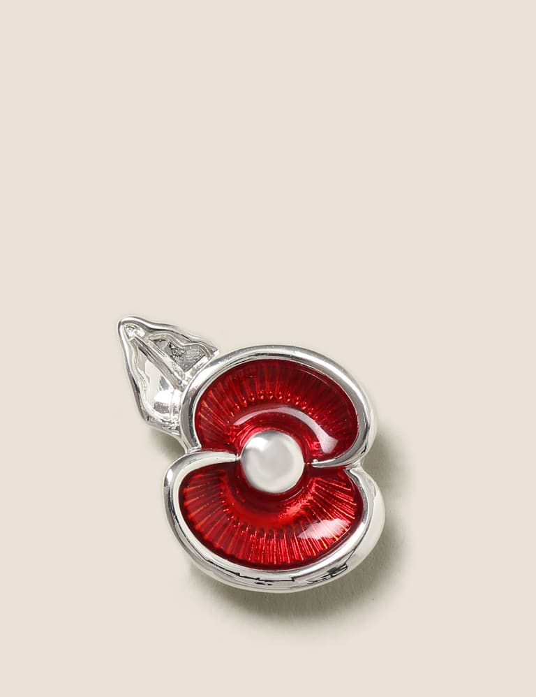 M S The Poppy Collection Enamel Poppy Pin