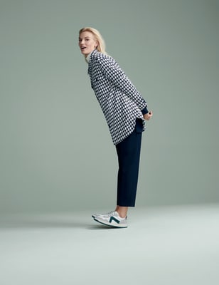 

M&S Collection Camisa-chaqueta de corte largo de tweedWomens - Navy Mix, Navy Mix