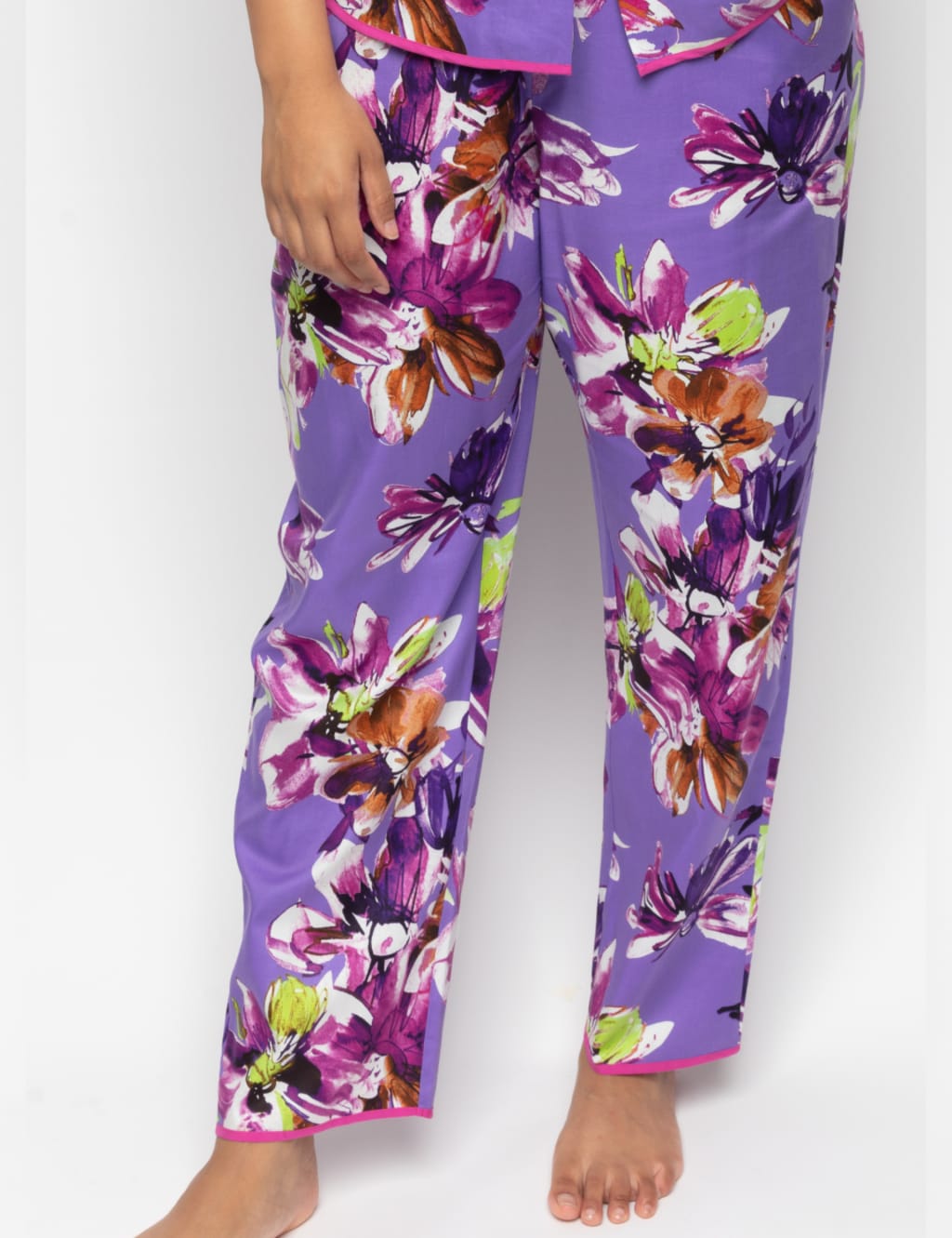 Cotton Modal Floral Pyjama Bottoms image 1
