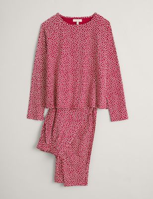 Seasalt Cornwall Womens Cotton Rich Star Print Pyjama Set - 8 - Red Mix, Red Mix