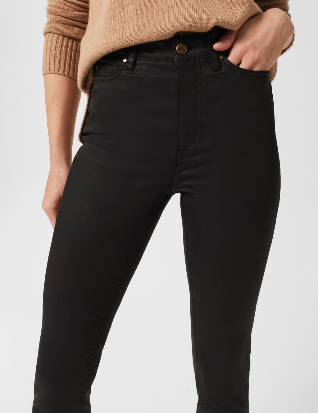 Coated Slim Fit Jeans image 2