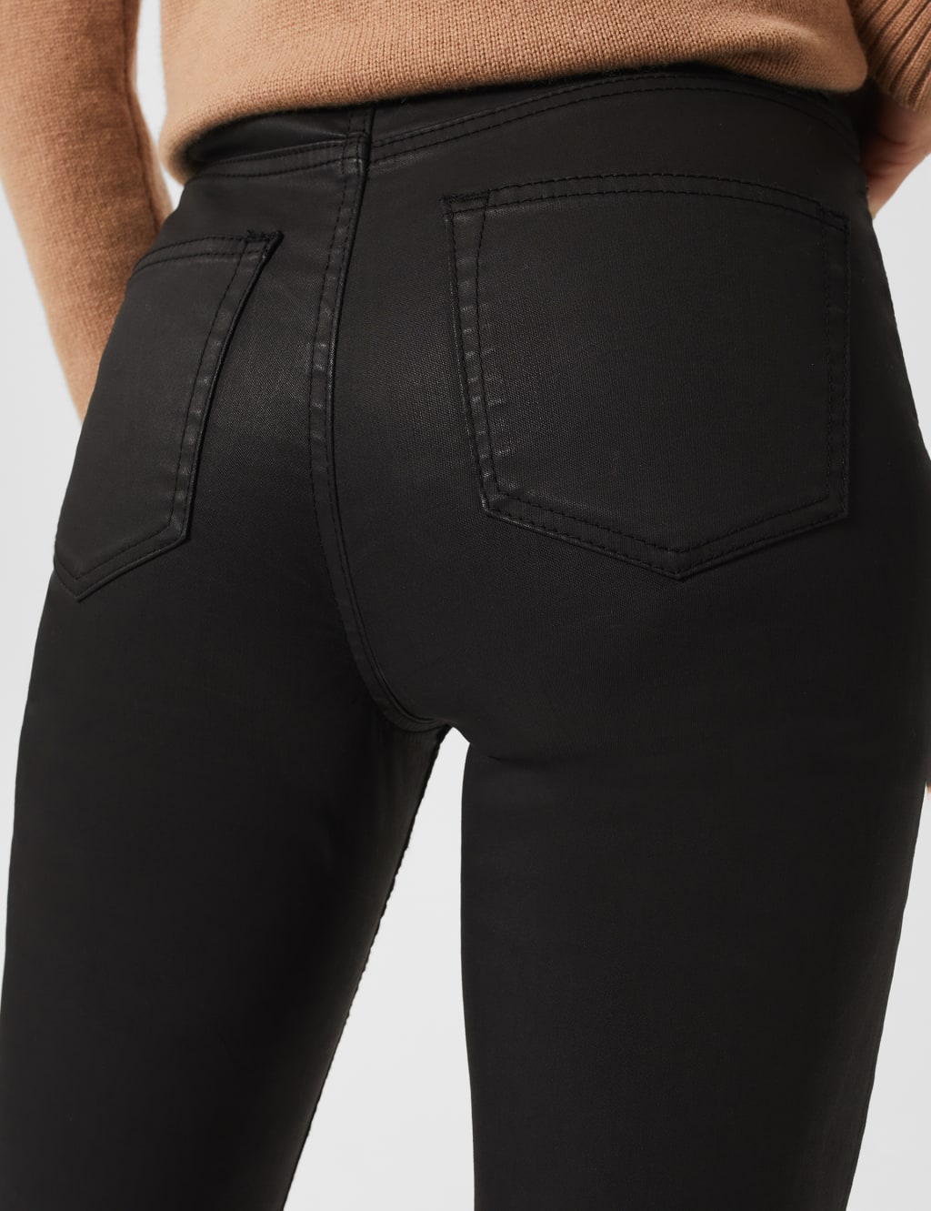 Coated Slim Fit Jeans image 4
