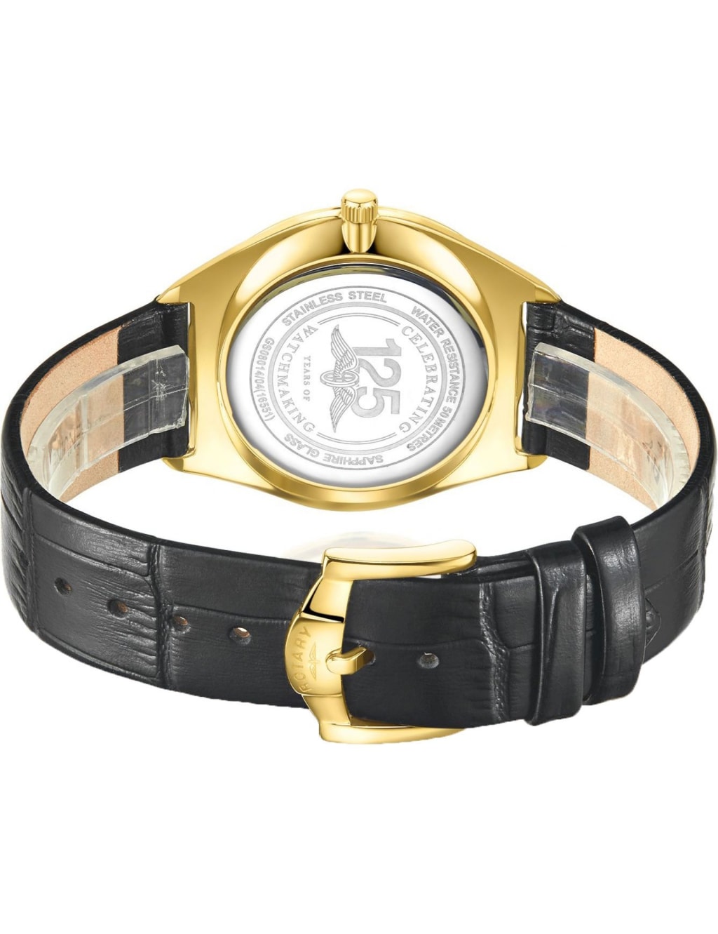 Rotary Ultra Slim Black Leather Watch image 2