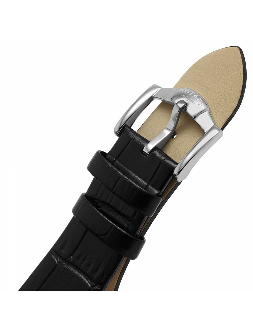 Rotary Ultra Slim Black Leather Watch image 2