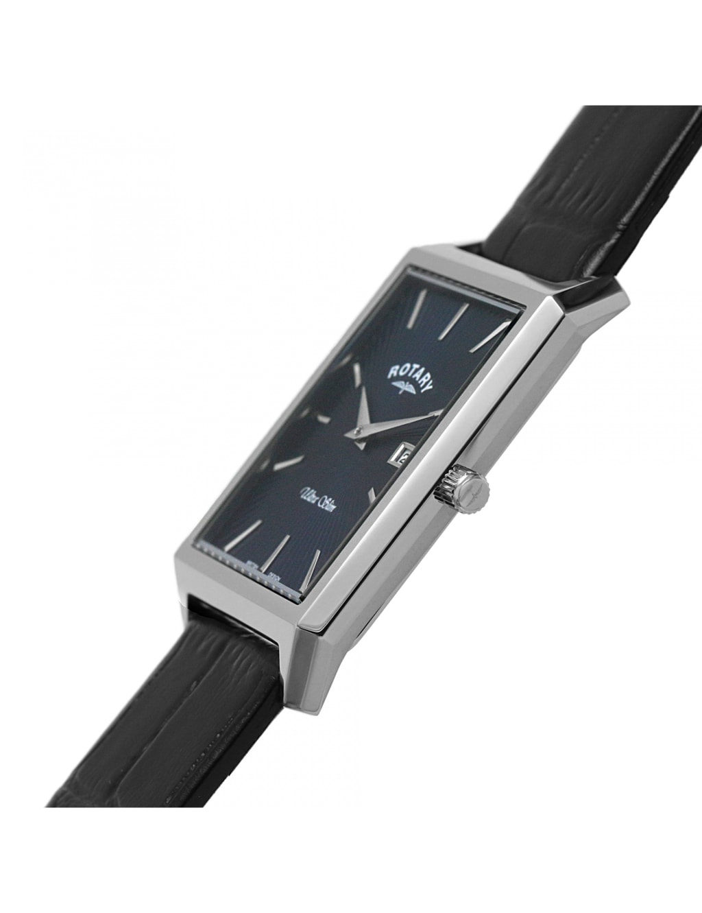 Rotary Ultra Slim Black Leather Watch image 4