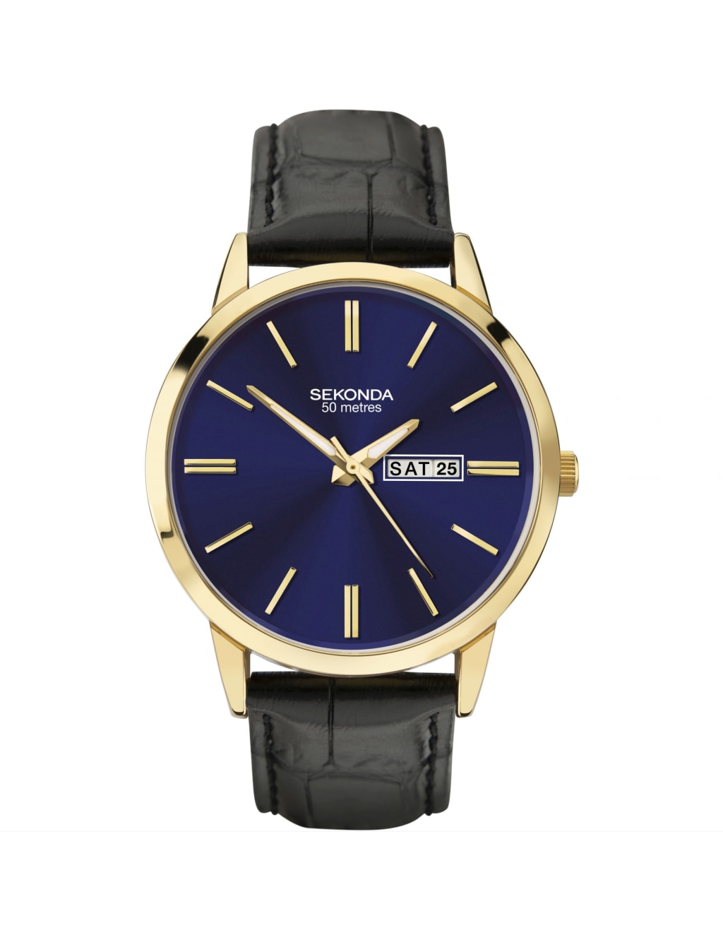 Sekonda 1863 Blue Leather Watch image 1