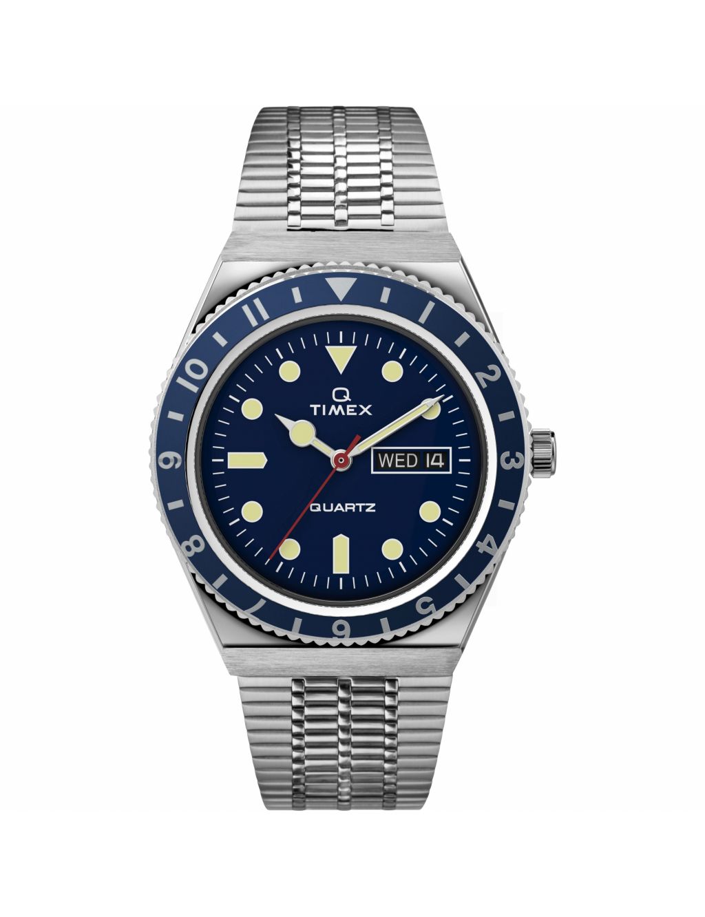 Timex Q Diver Stainless Steel Watch image 1